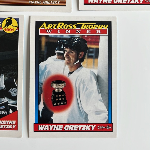 8 CARD LOT WAYNE GRETZKY 1991 O-Pee-Chee Los Angeles Kings Vintage HOF Great One - Picture 9 of 10